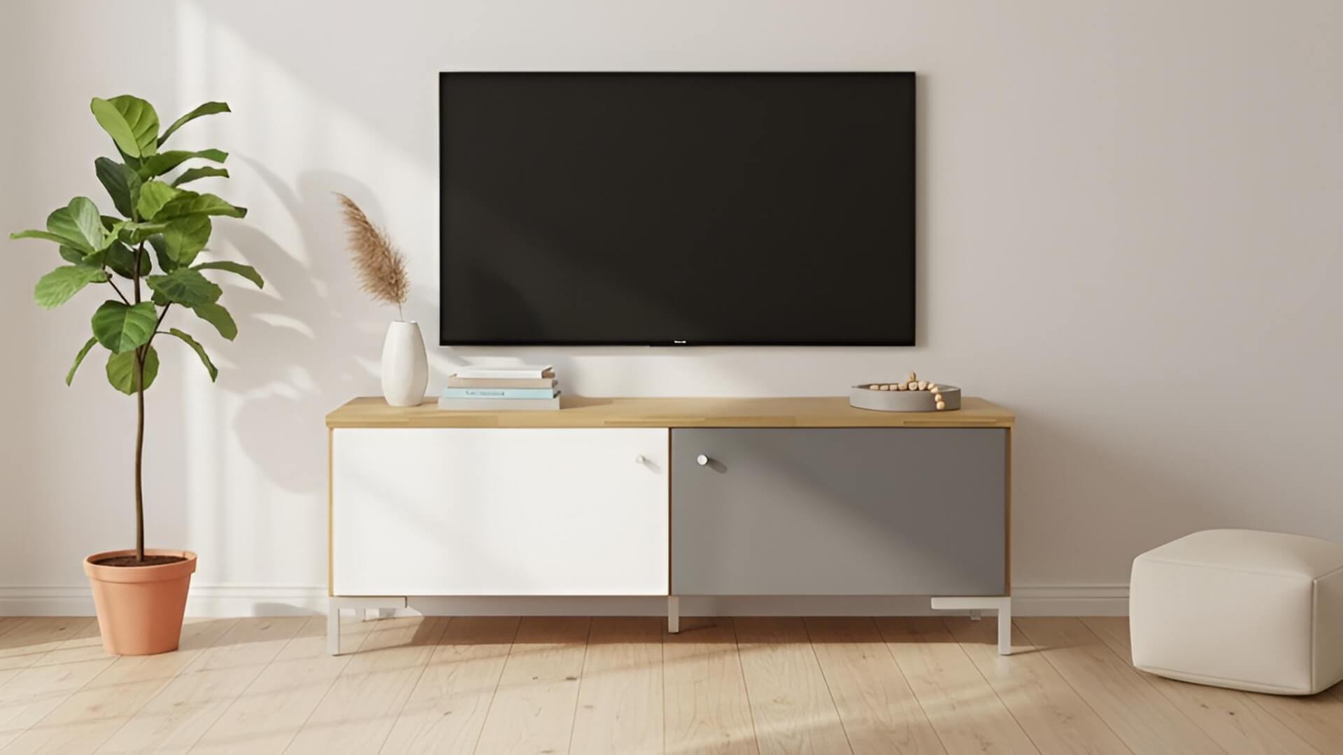 Stylishes Lowboard nach Maß Eiche