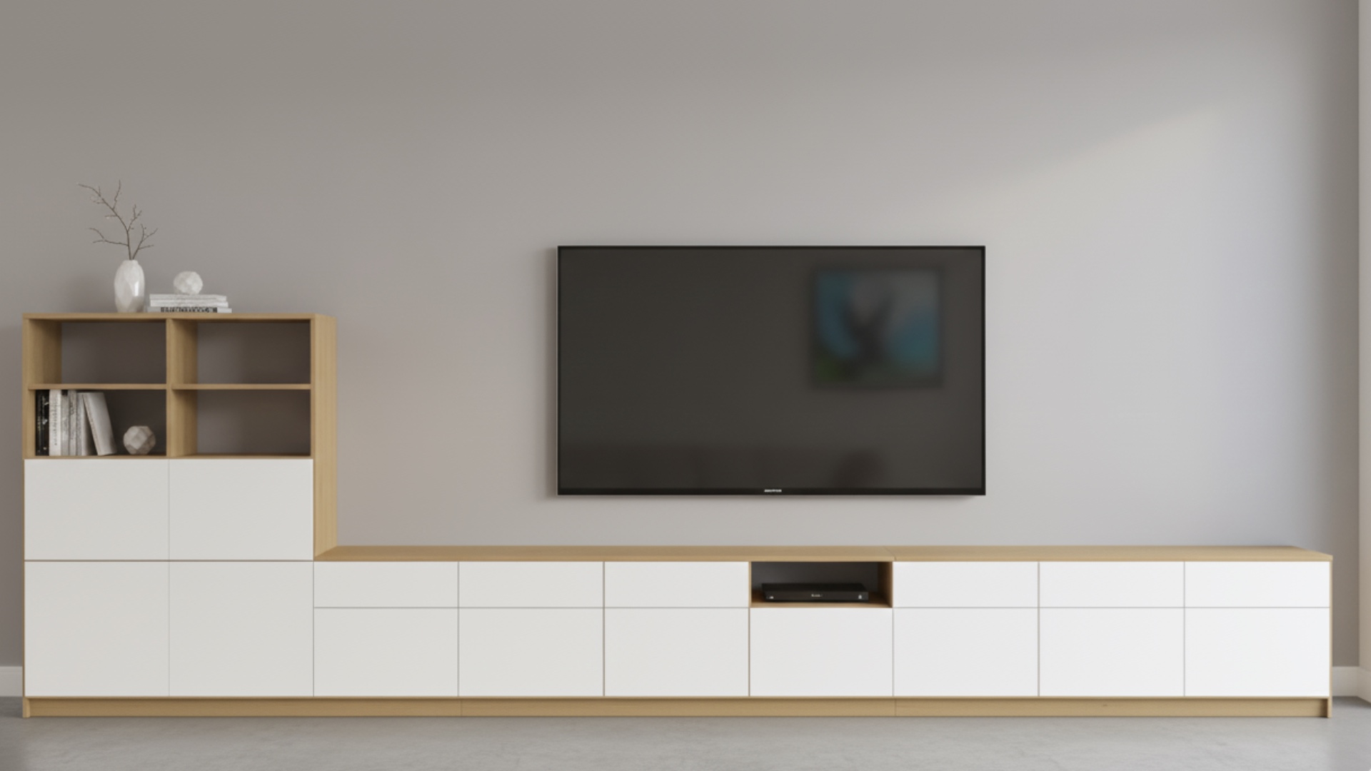 Breites TV-Lowboard - TV-Schrank mit vielen Optionen Premium Dekore