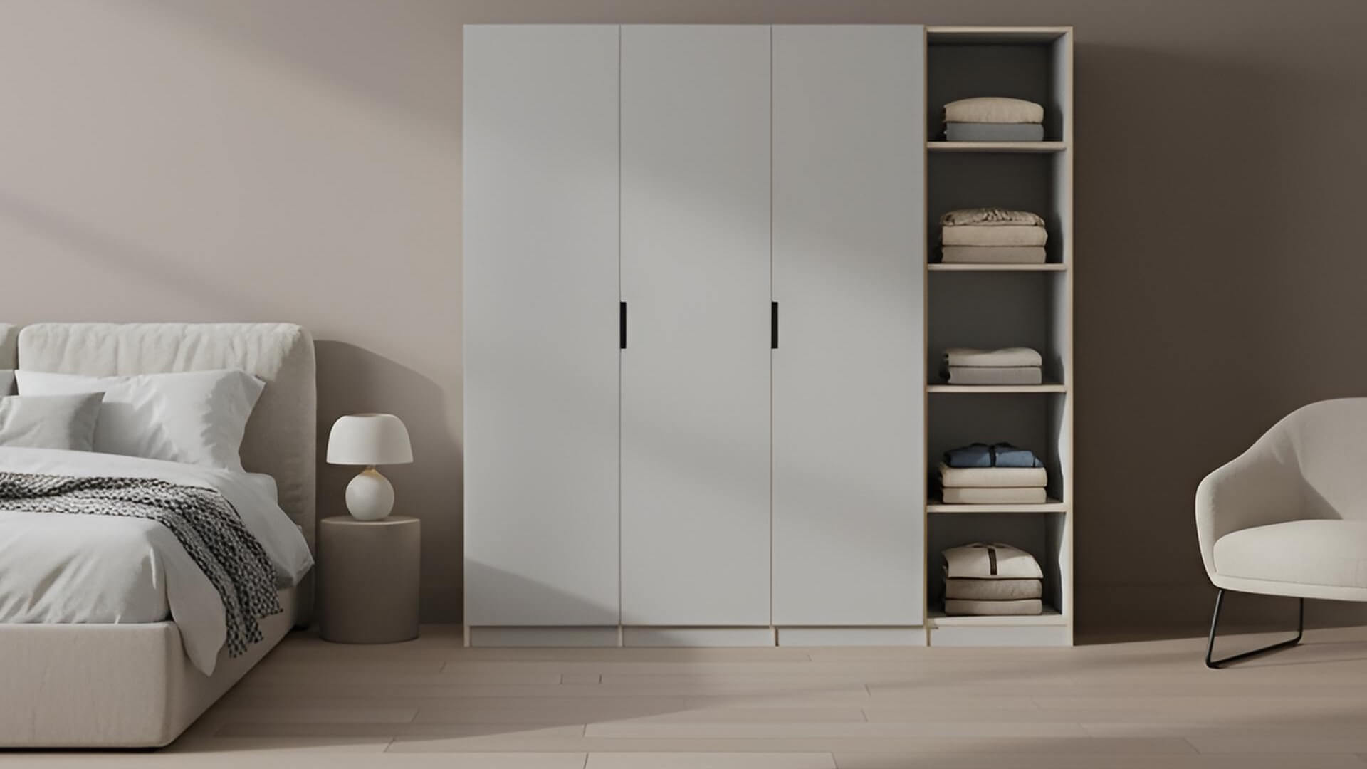 Kleiderschrank in Multiplex Optik von Pickawood Premium Dekore