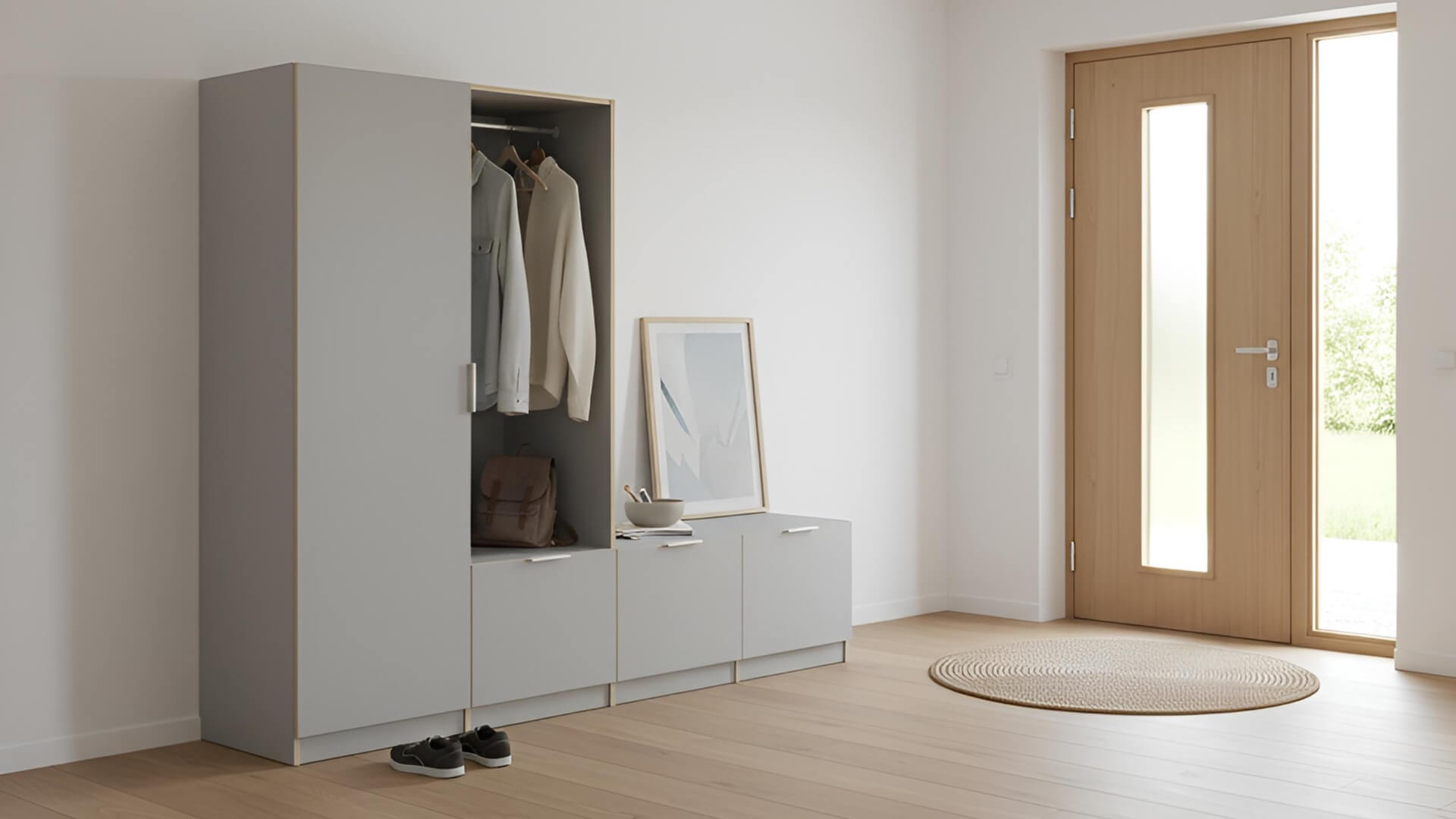 Garderobenschrank nach Maß Premium Dekore