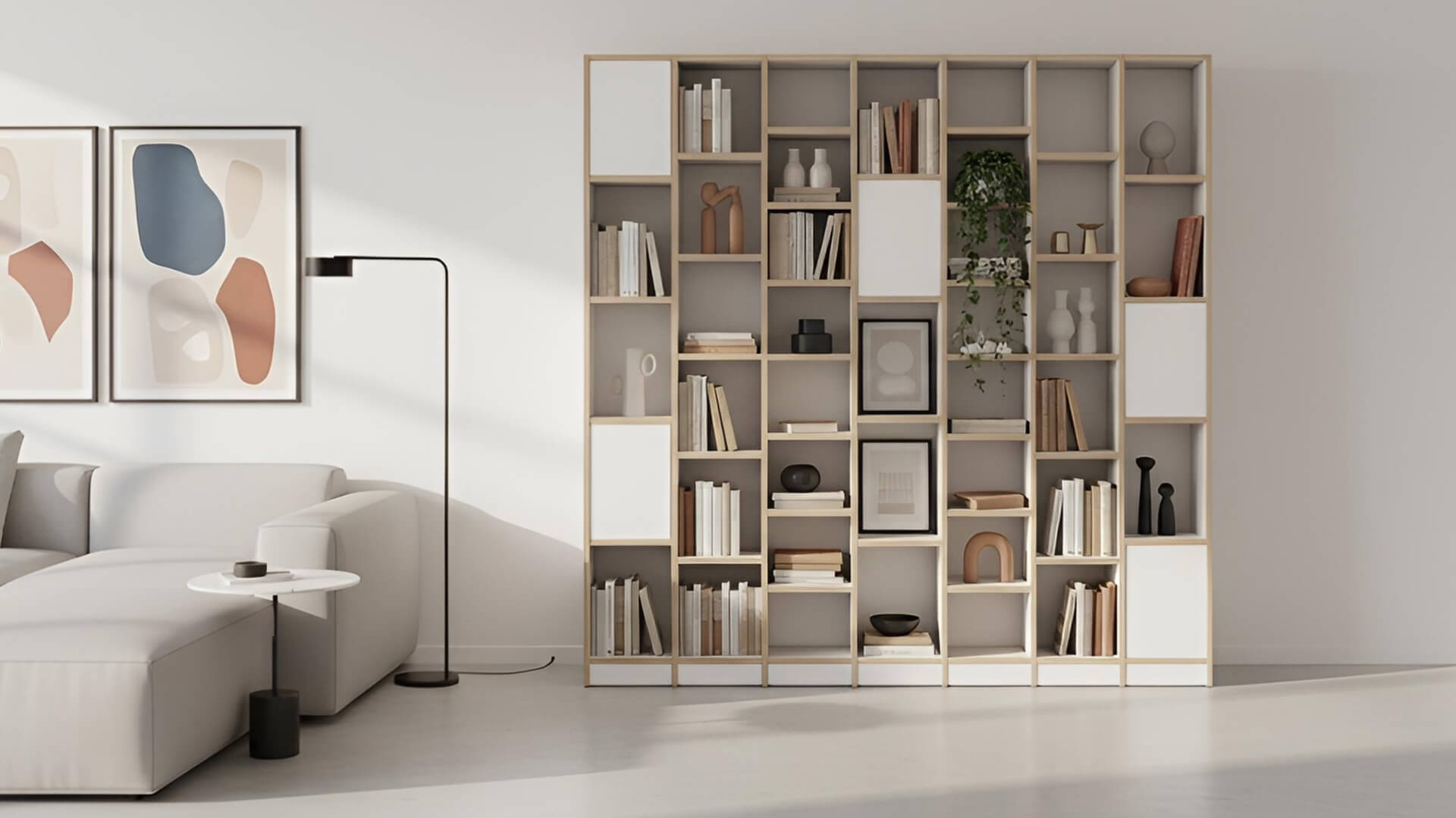 Modernes Bücherregal Premium Dekore