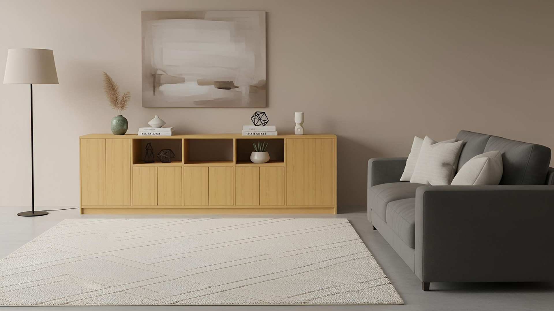 Breites Sideboard nach Maß Echtholz Furnier