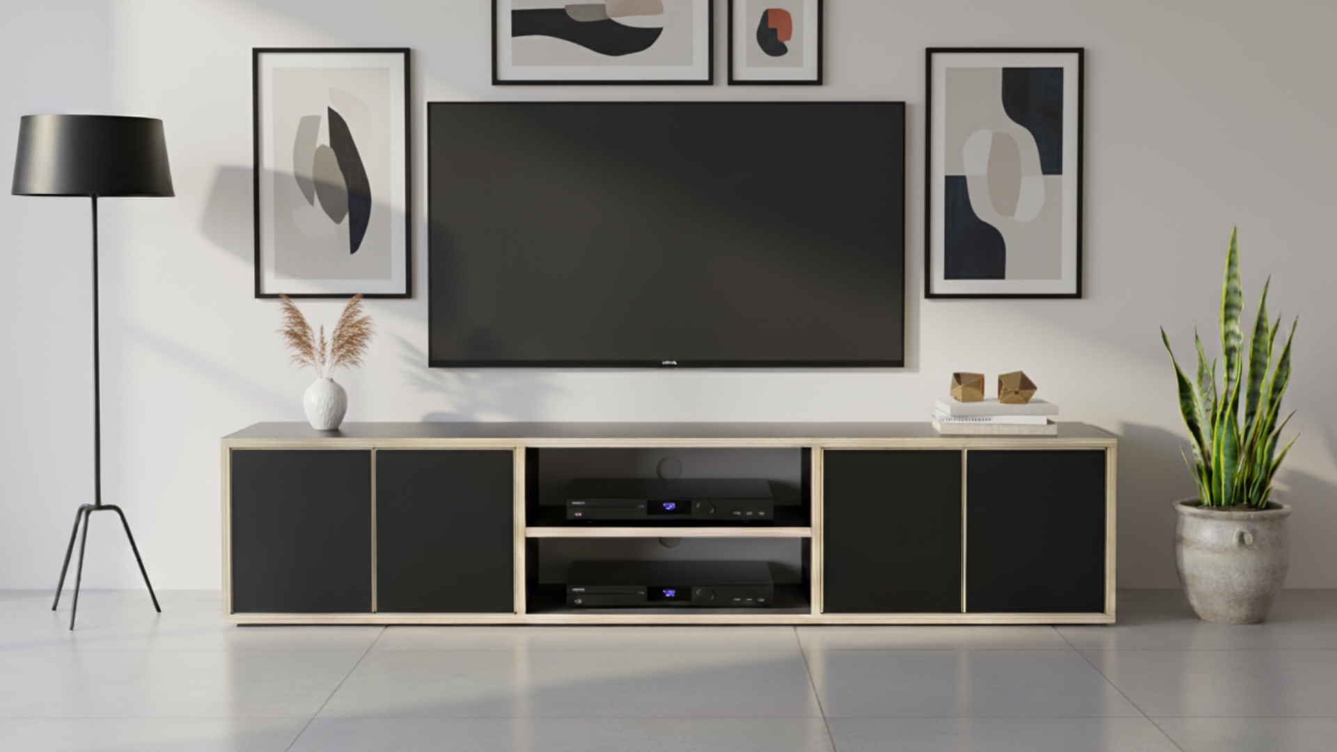 Lowboard nach Maß - Niedriges Sideboard für TV Premium Dekore