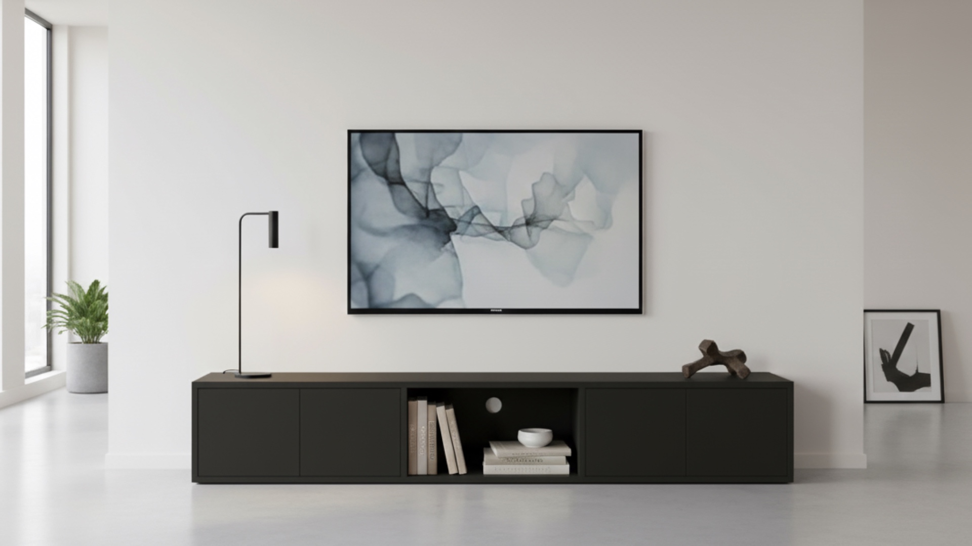 Schlichtes Lowboard nach Maß - TV-Regal mit vielen Optionen Premium Dekore