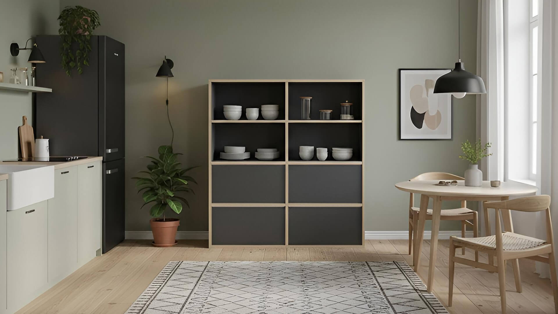 Regal mit Schubladen Premium Dekore