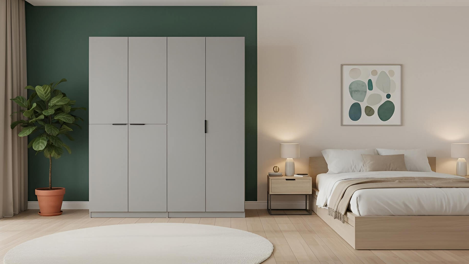 Schlichter Schrank nach Maß Premium Dekore