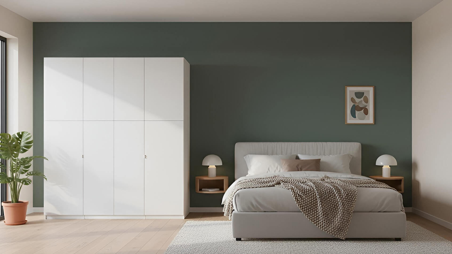 Kleiderschrank mit geschlossenen Fronten Premium Dekore