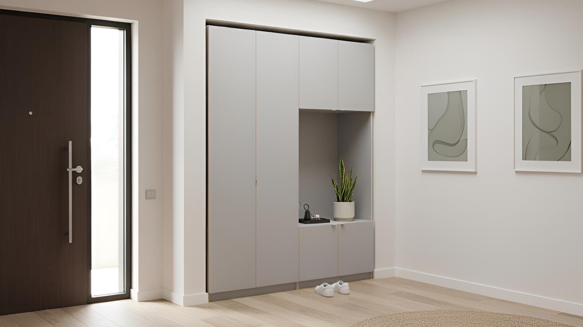 Geräumiger Garderobenschrank nach Maß Premium Dekore