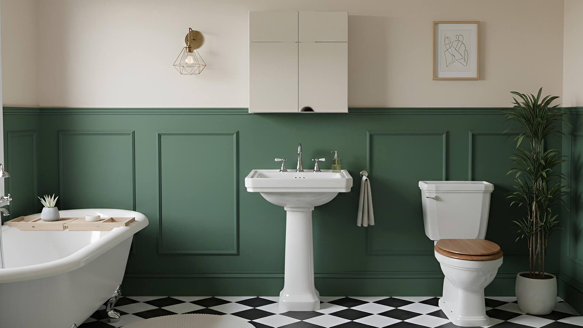 Spiegelschrank fürs Badezimmer MDF Lackiert