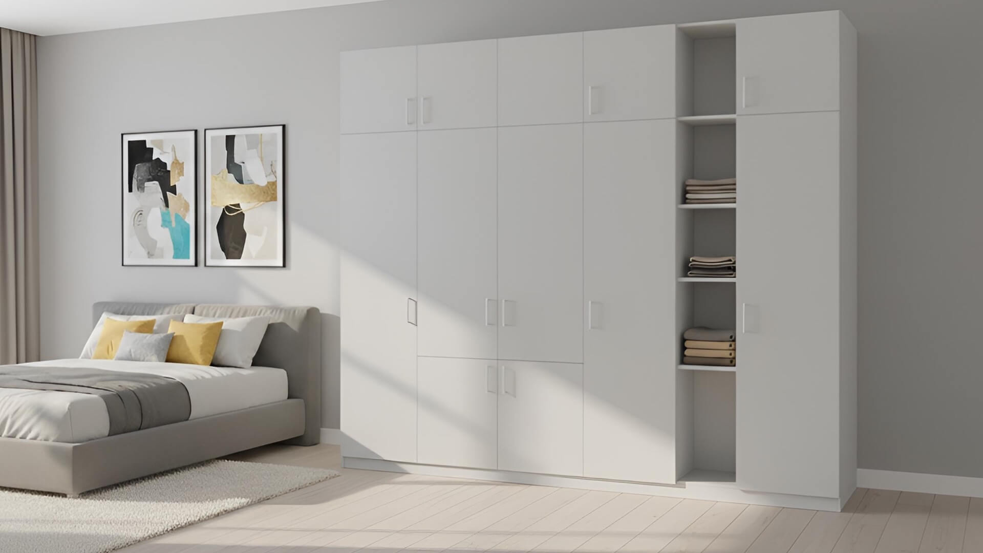 Großer Pickawood Kleiderschrank Premium Dekore