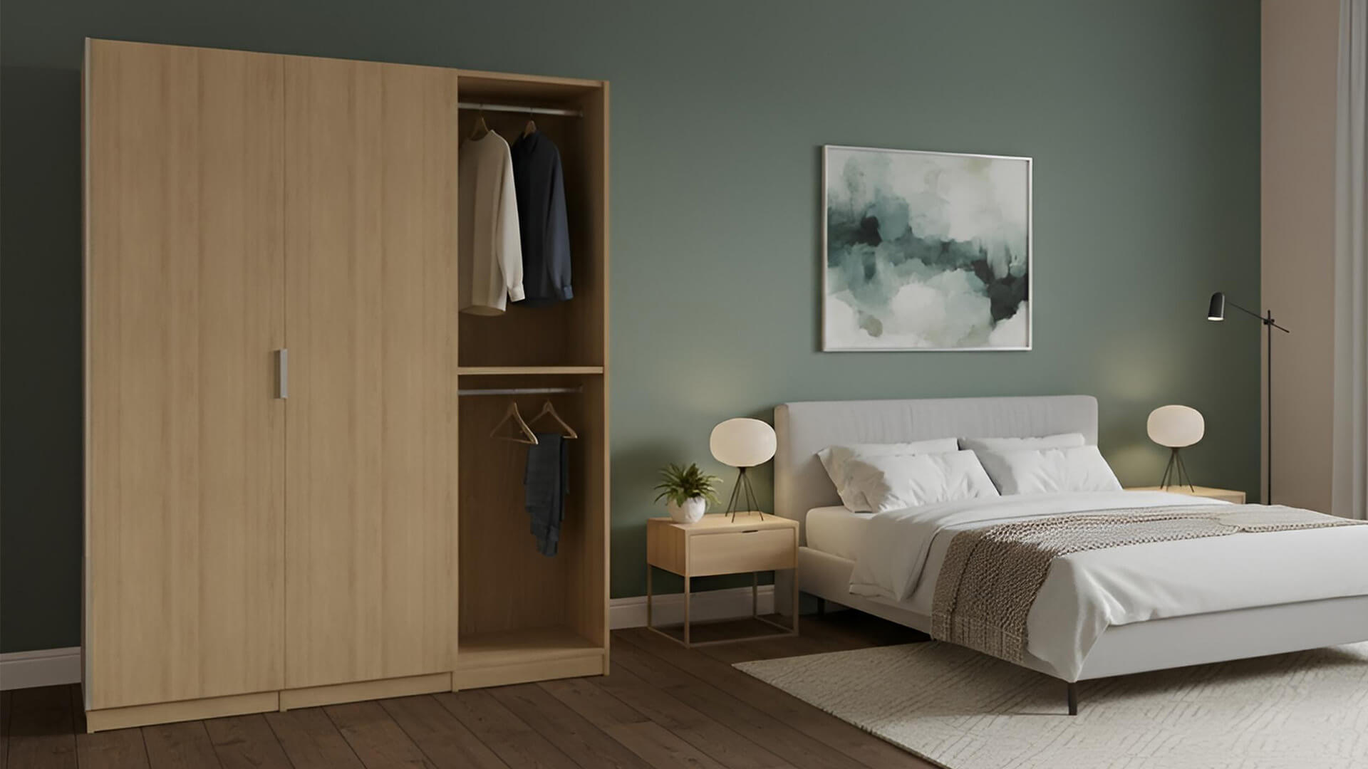 Kleiderschrank aus Holz Premium Dekore