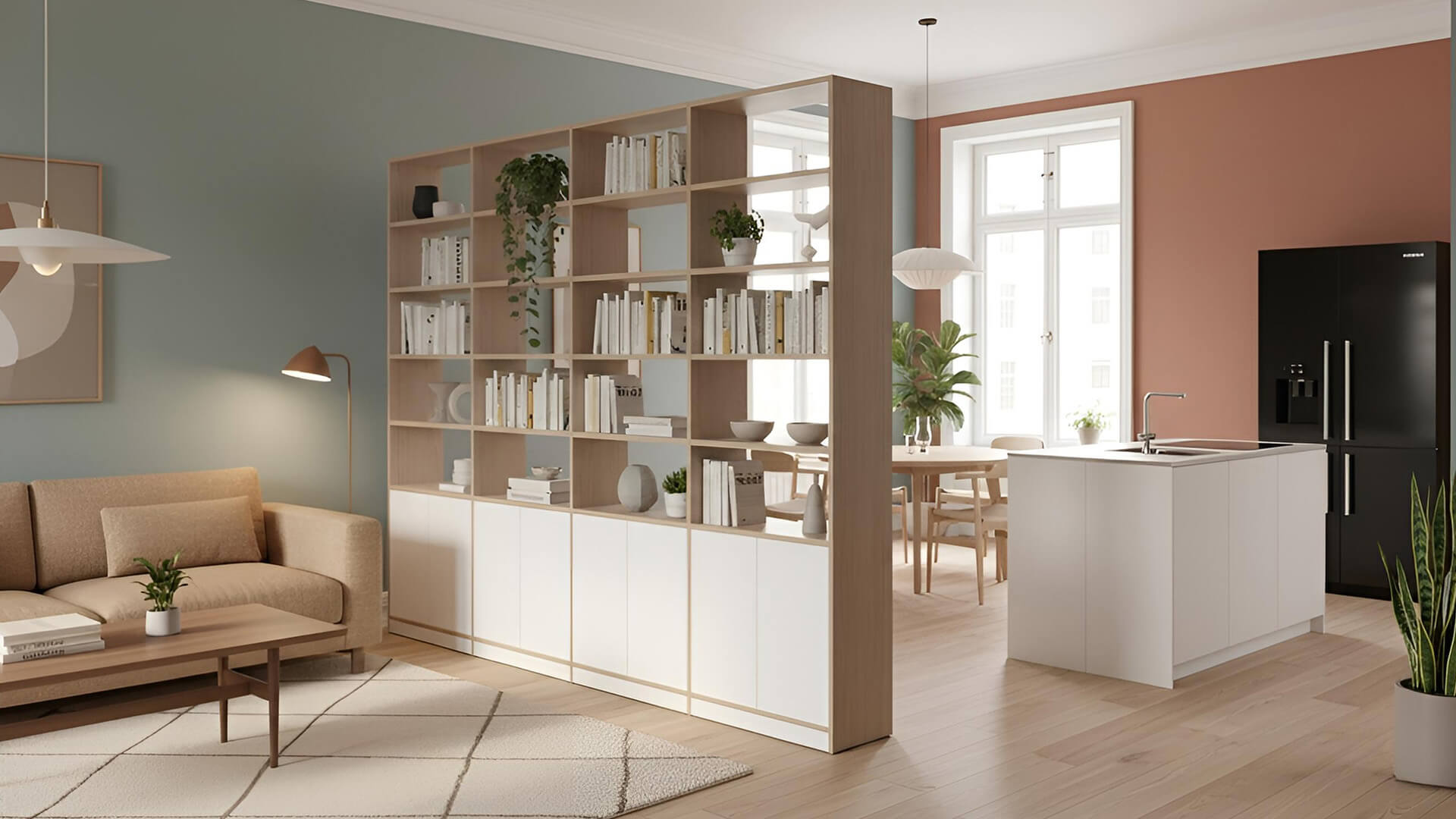 Großer Raumteiler nach Maß Premium Dekore