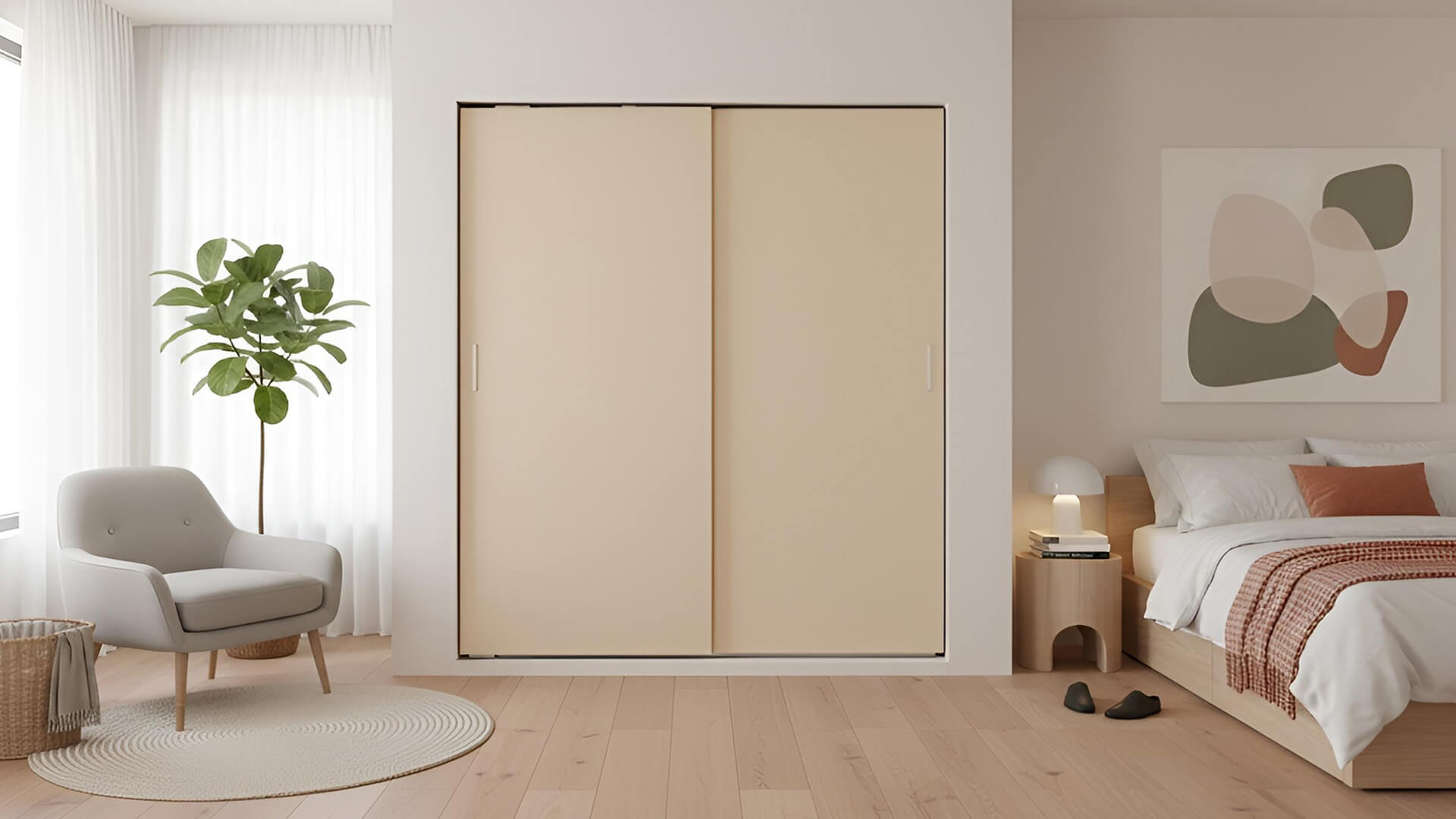 Schiebetürenschrank 190 cm hoch Premium Dekore