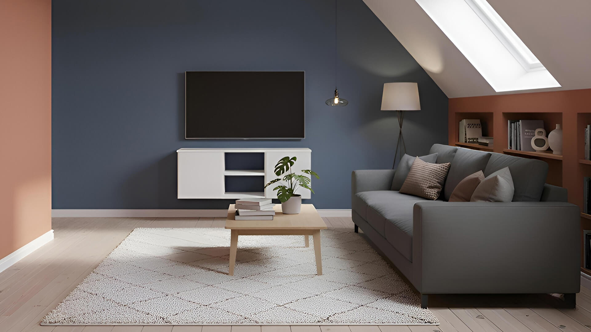 20 cm tiefe Hängekommode aus MDF Dekor MDF Beschichtet
