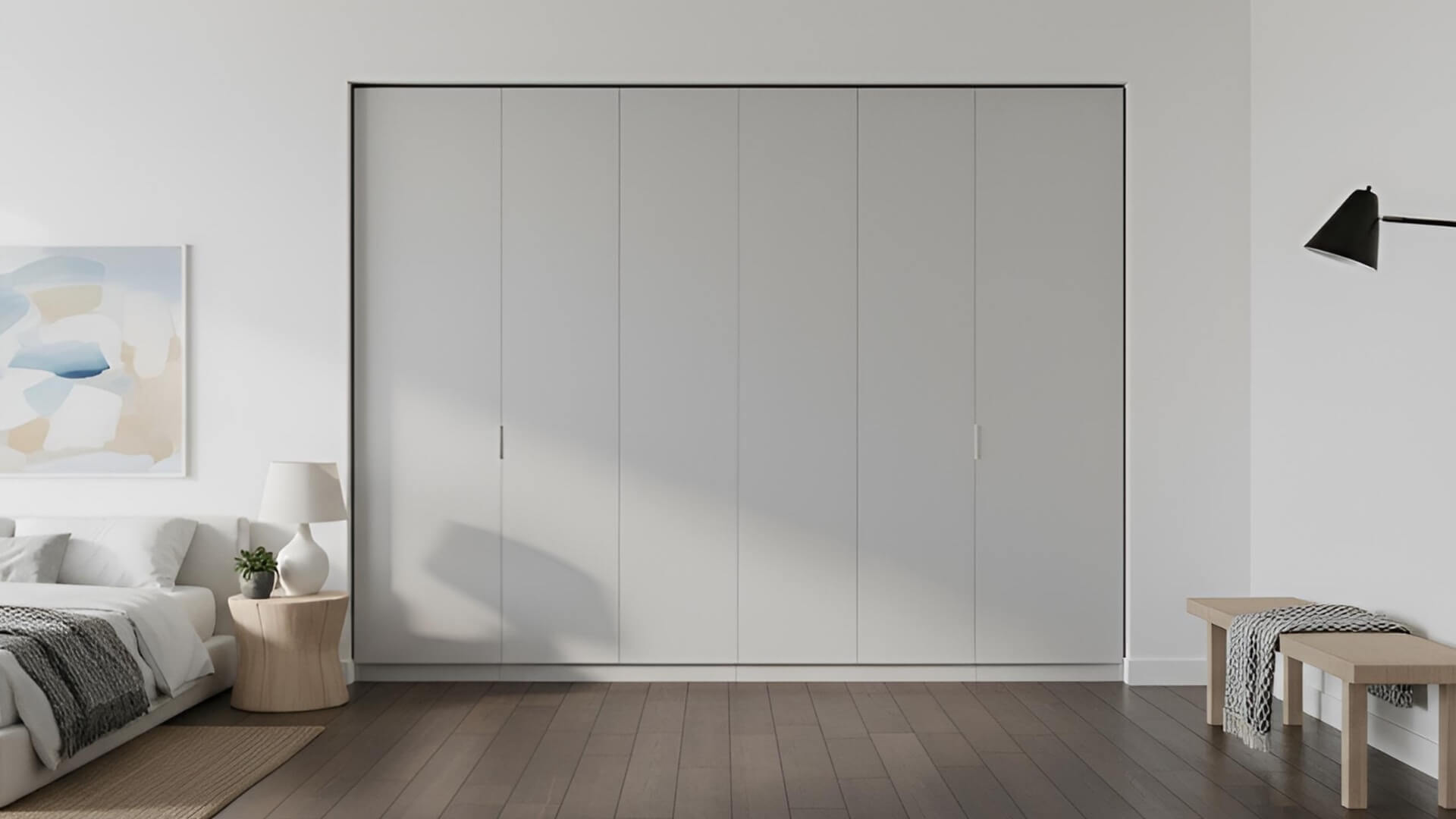 Geräumiger Kleiderschrank nach Maß Premium Dekore