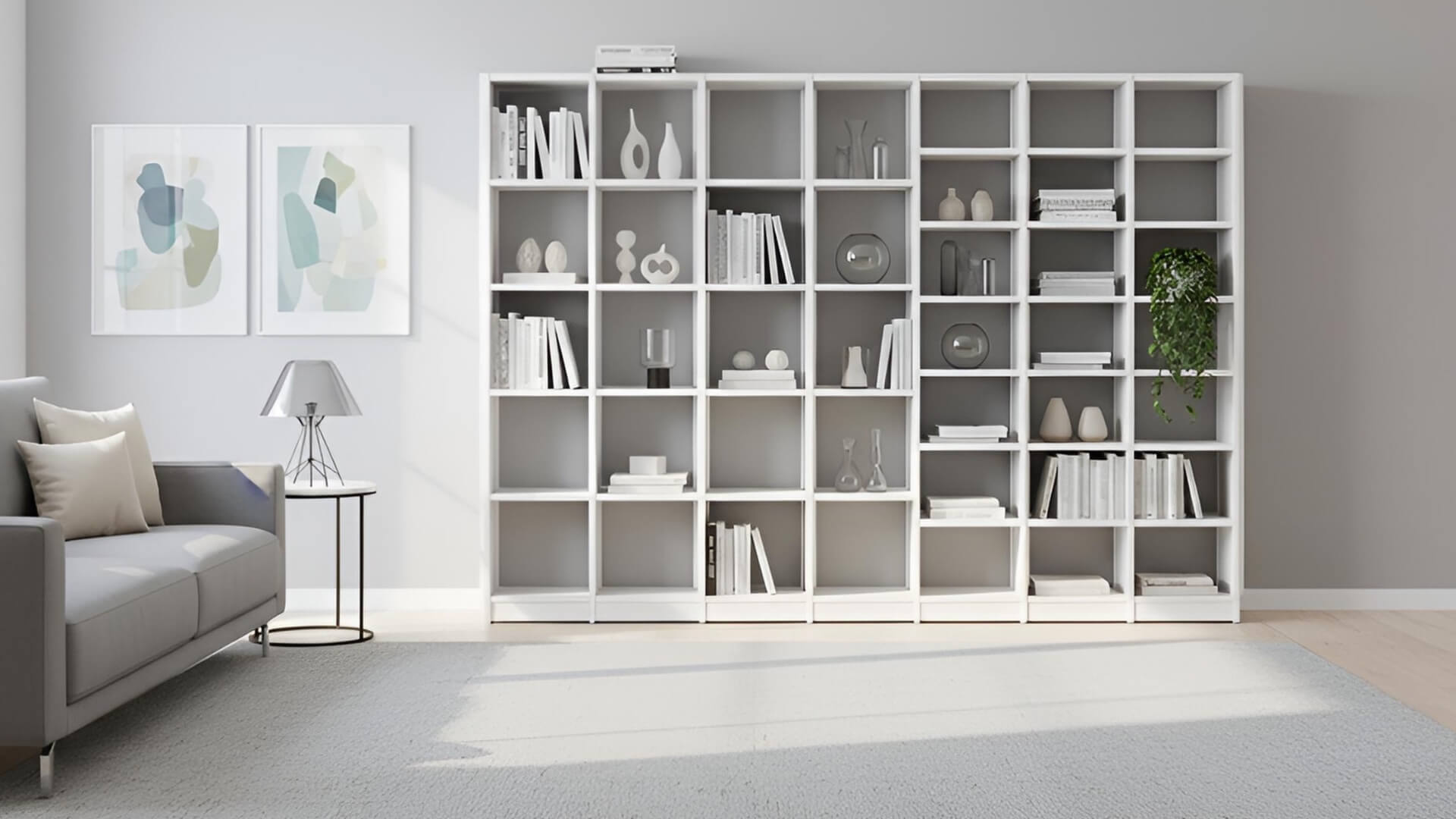 Bibliotheksregal nach Maß MDF Beschichtet